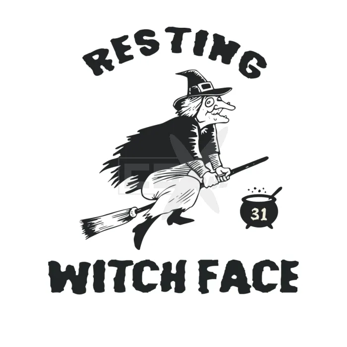 Resting - 31 - witch face