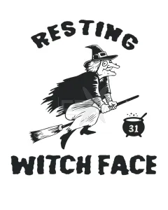 Resting - 31 - witch face